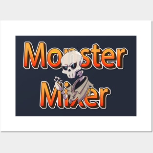 monster mixer Skull for Women and men Skeleton Funny Gothic Graphic Novelty Horror Posters and Art